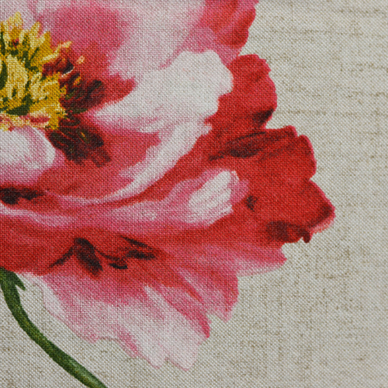 Mantel algodón-hilo flores grandes